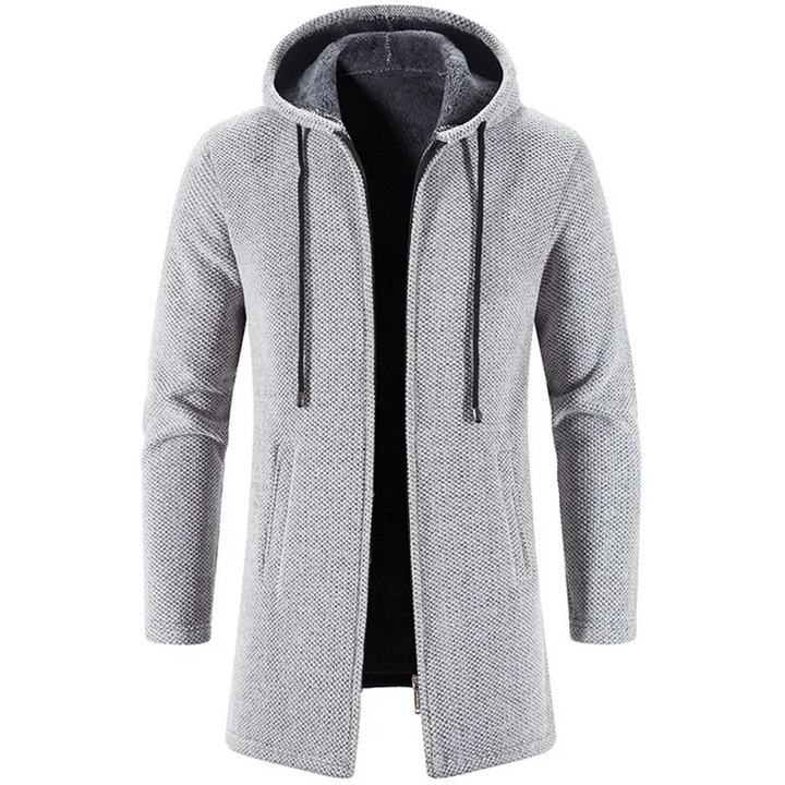 Drune | Lang Kapuzenpulli mit Reißverschluss Weich und Warm Lässiger Komfort