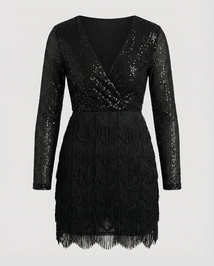 Funkelndes Patchwork Partykleid | Drune