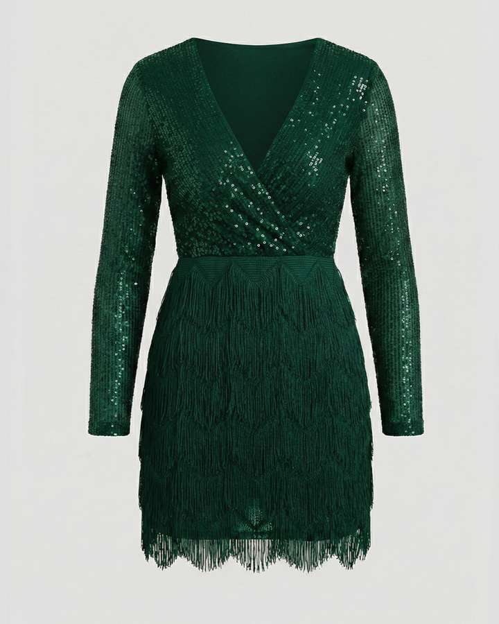 Funkelndes Patchwork Partykleid | Drune