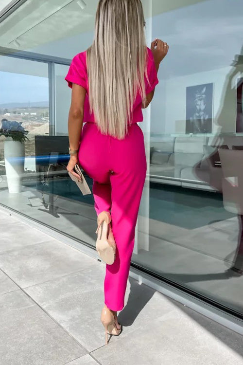 Drune | Eleganter Keyhole Jumpsuit Mit Gürtel Für Damen
