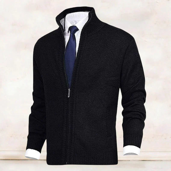 Drune | Strickjacke mit Stehkragen und Reißverschluss