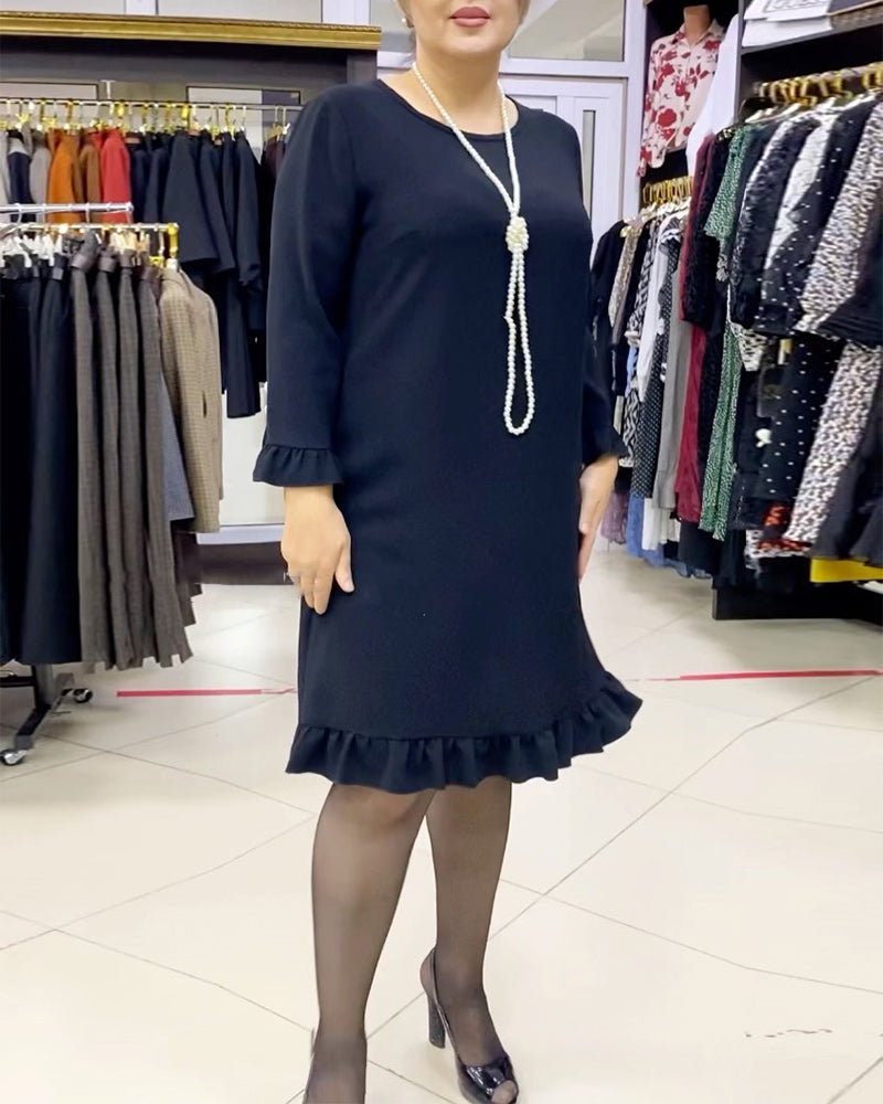 Drune | Patchwork Kleid mit Rüschen