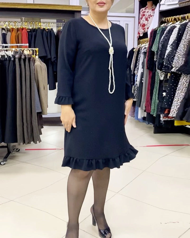 Drune | Patchwork Kleid mit Rüschen