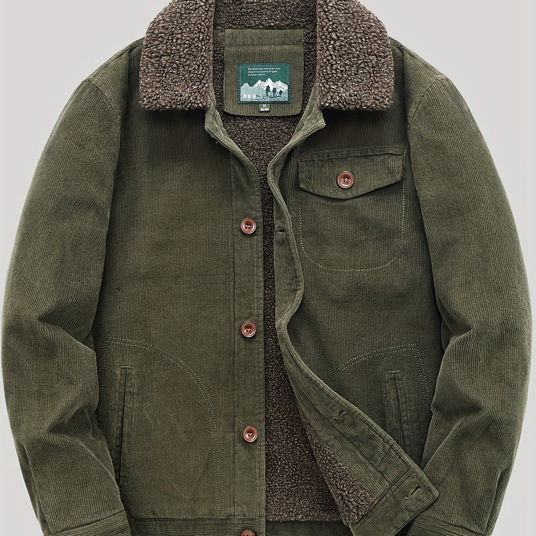 Drune | Fleecejacke mit Knöpfen