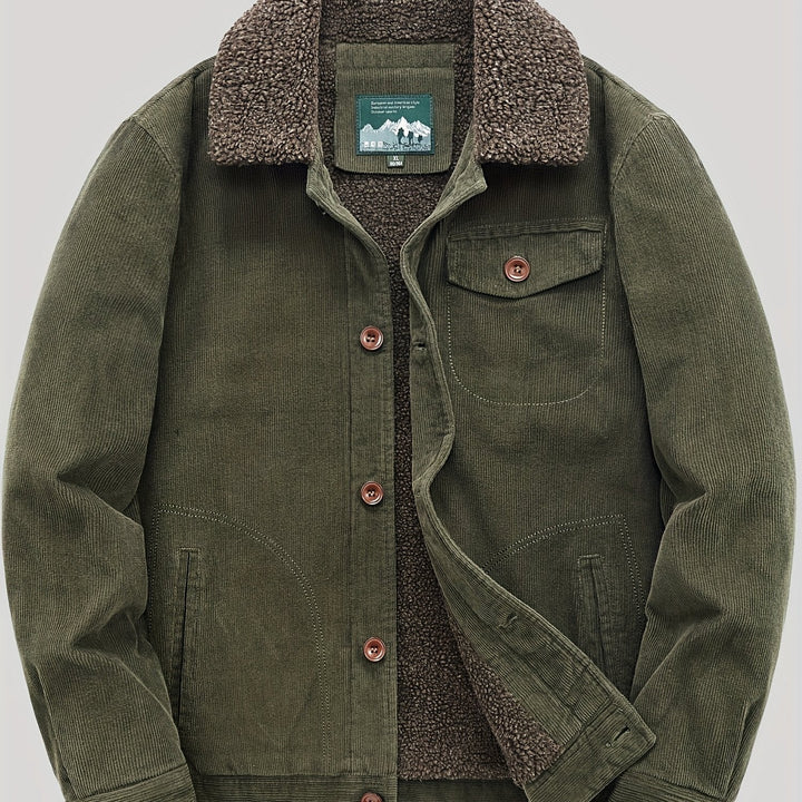 Drune | Fleecejacke mit Knöpfen
