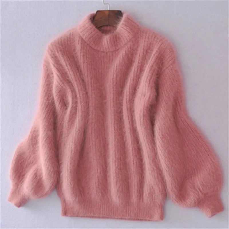 Drune | Locker Gestrickter Damenpullover Einfarbige Farben