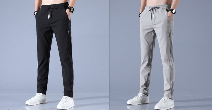 Drune | Atmungsaktive Gerade Sporthose Aus Sommer Eis Seide Für Herren
