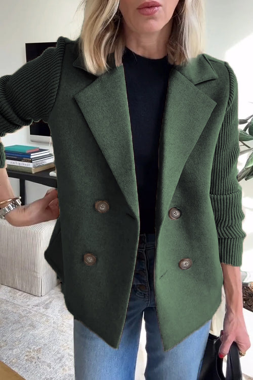 Drune | Eleganter Blazer mit kontrastierenden Ärmeln