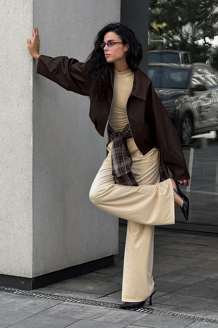 Drune | Wildleder Moto Stil Jacke