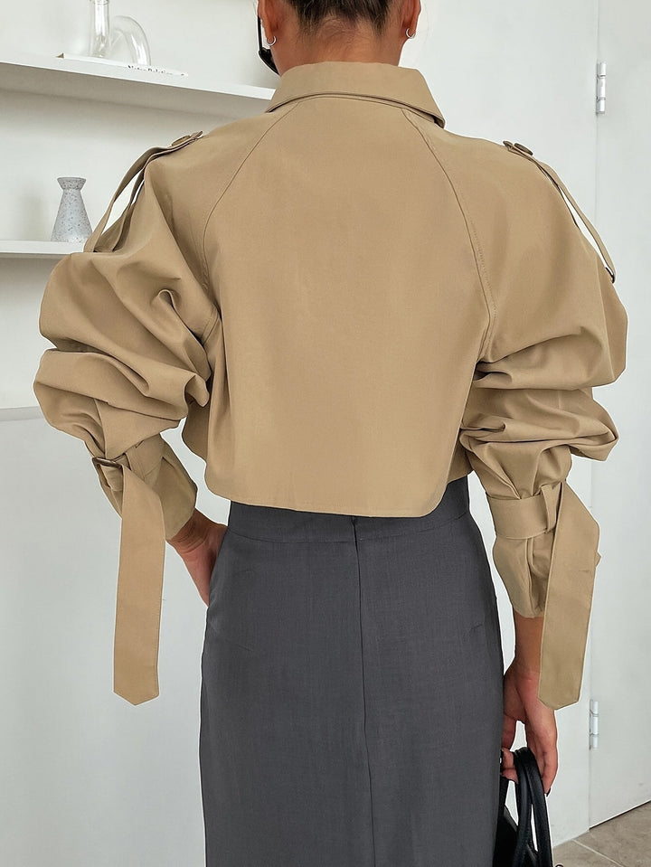 Drune | Stylischer Crop Trenchcoat - Bequem & Elegant