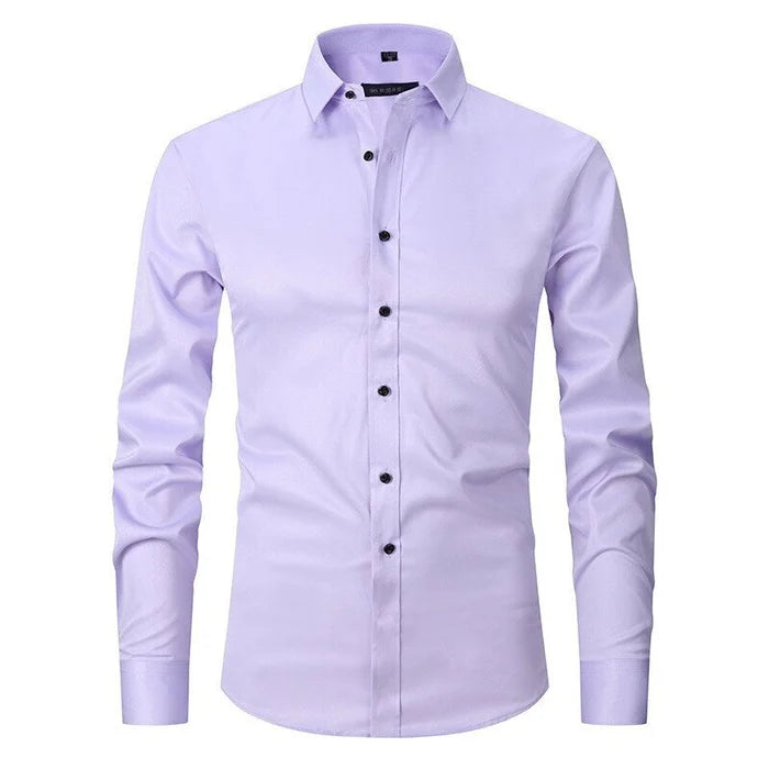 Bügelfreies Stretch Hemd Herren Slim Fit | Drune