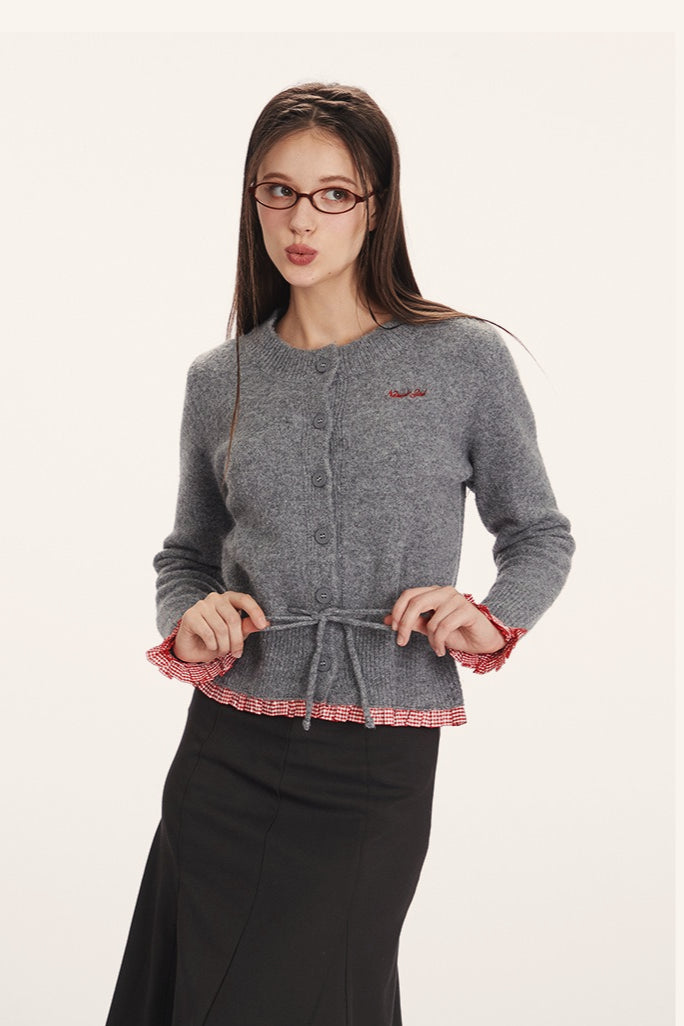 Drune | Slim-fit knit cardigan with insert design