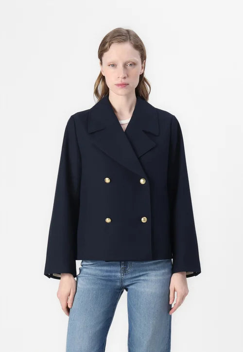 Drune | Klassischer Damen Peacoat mit Langen Ärmeln