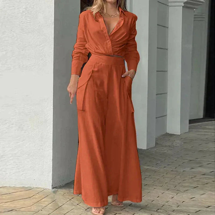 Drune | Stylisches Top und Hosen Set für Frauen