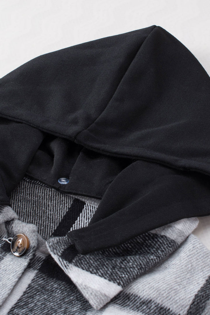 Drune | Gitter Oversized Jacke mit Kapuze Lässiger Komfort Warm und Trendy