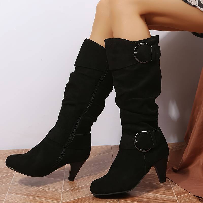 Drune | Wildlederstiefel Mit Schnalle