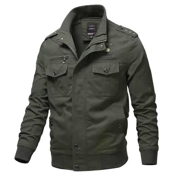 Drune | Reißverschluss Brusttasche Wildlederjacke