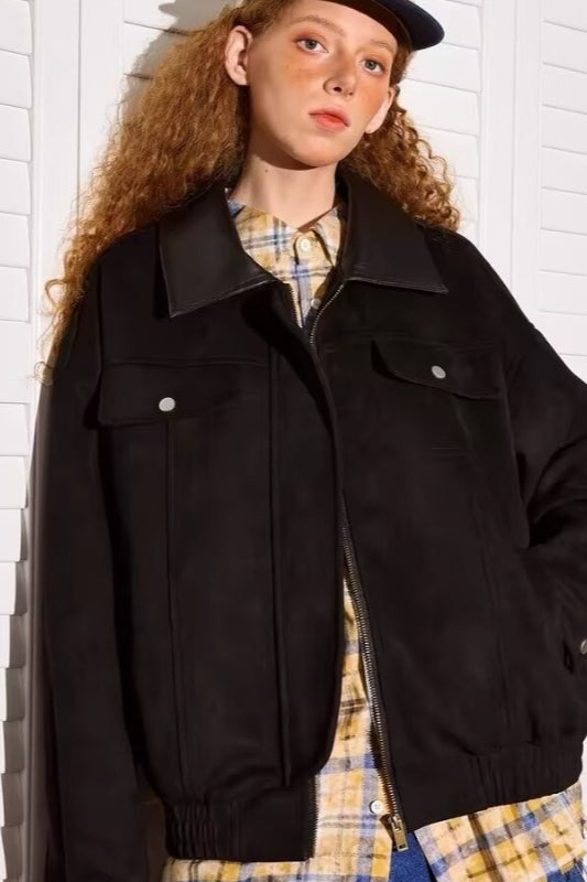 Drune | Wildleder Freizeitjacke