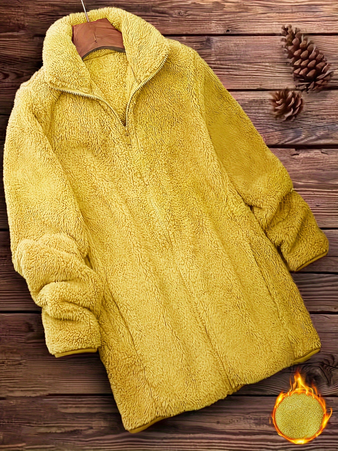 Drune | Plüschjacke Polyester Weich und Warm