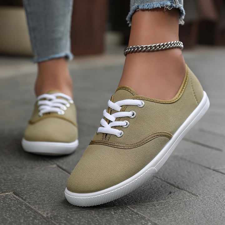 Drune | Bequeme Niedrige Canvas Schnürschuhe