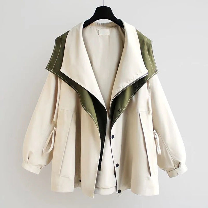 Drune | Tone Kontrastjacke - Leichter Stoff - Lässige Passform - Moderner Freizeitstil