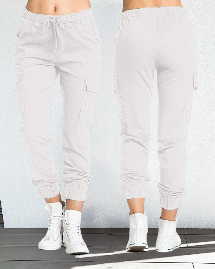 Drune | Cargo-Hosen mit Gummibund in der Taille