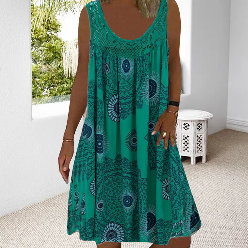 Drune | Ärmelloses Plus Size Sommerkleid