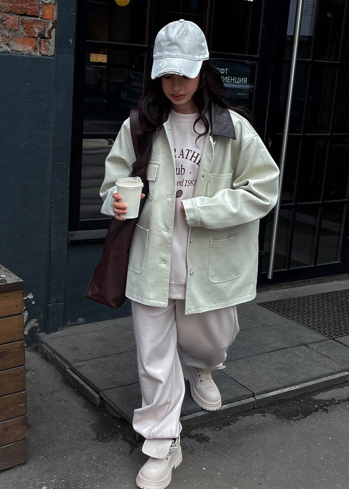 Drune | Ease - Übergröße Button-Up Utility-Jacke