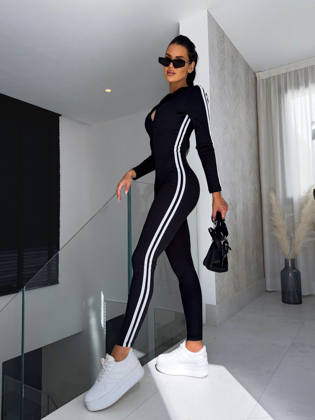 Drune | Dynamischer Jumpsuit Mit Streifen
