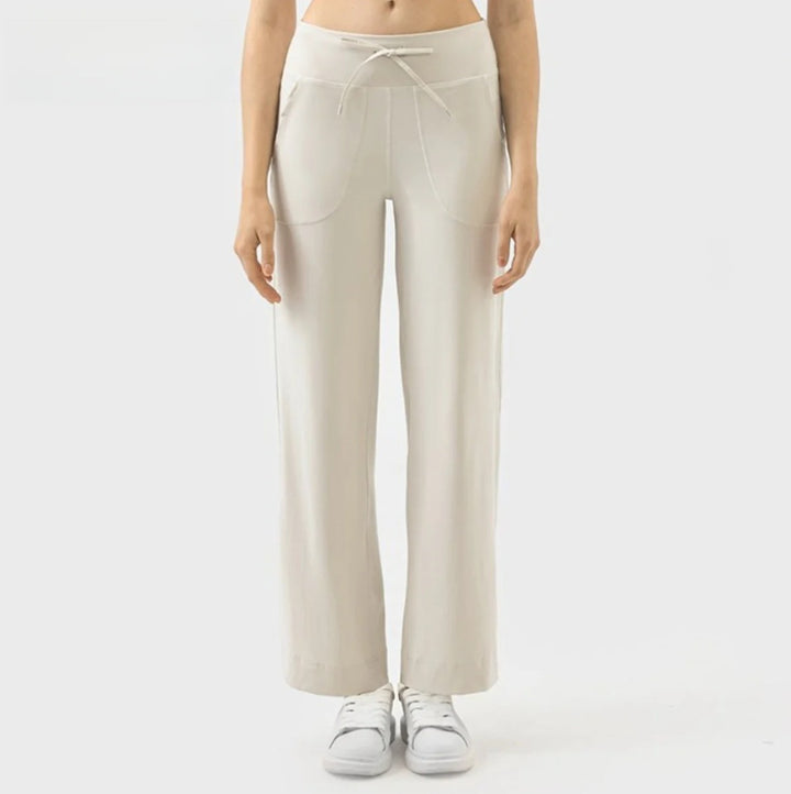Drune | Hochelastische Yoga-Sporthose mit Kordelzug