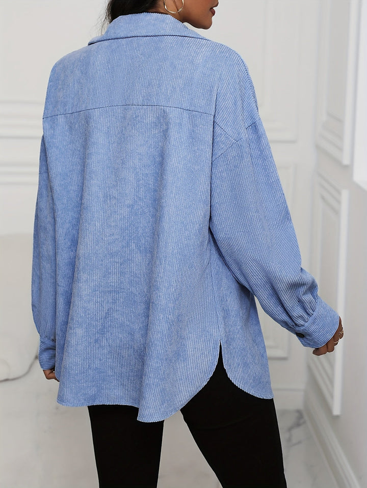 Drune | Weiche Cordjacke Polyester/baumwolle Stilvoller Komfort