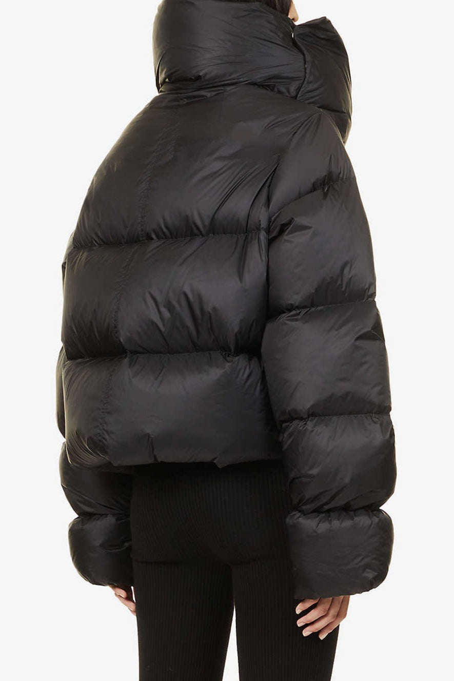 Drune | Hals-Schal-Kragen gesteppte Pufferjacke