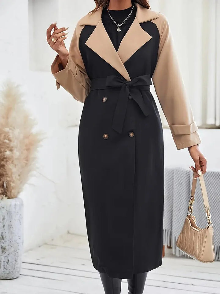Drune | Trenchcoat - Doppelreihiges Design - Eleganter Gürtelschnitt - Aussagekräftige Oberbekleidung