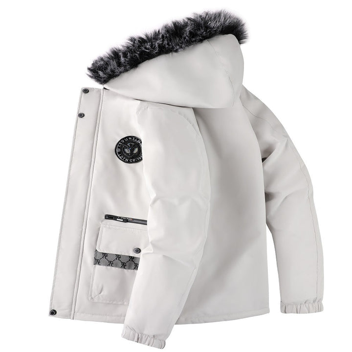 Drune | Herrenjacke mit abnehmbarer, pelzgefütterter Kapuze