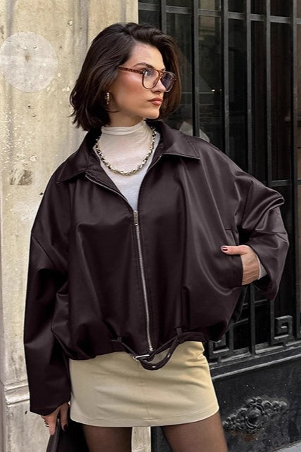 Drune | Retro Biker Lederjacke