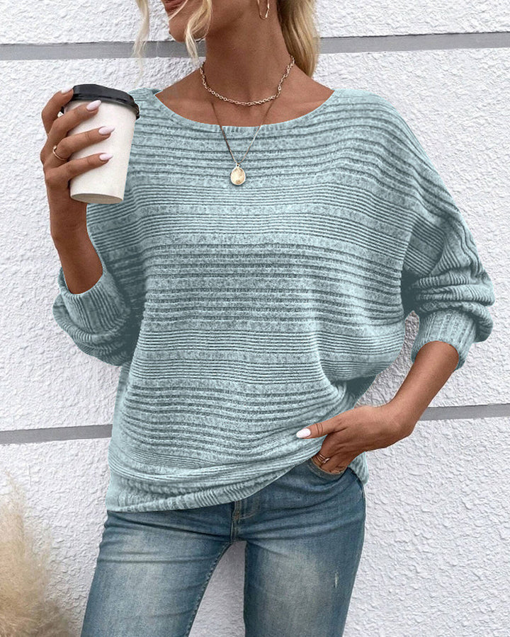 Drune | Langarmshirt mit Rundhals und Streifen