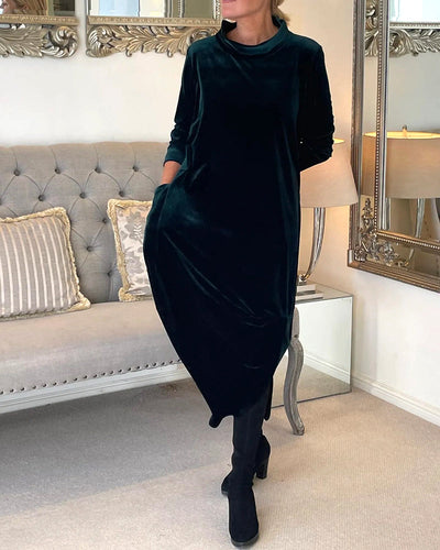 Drune | Elegantes Samtkleid mit Bauchabdeckung