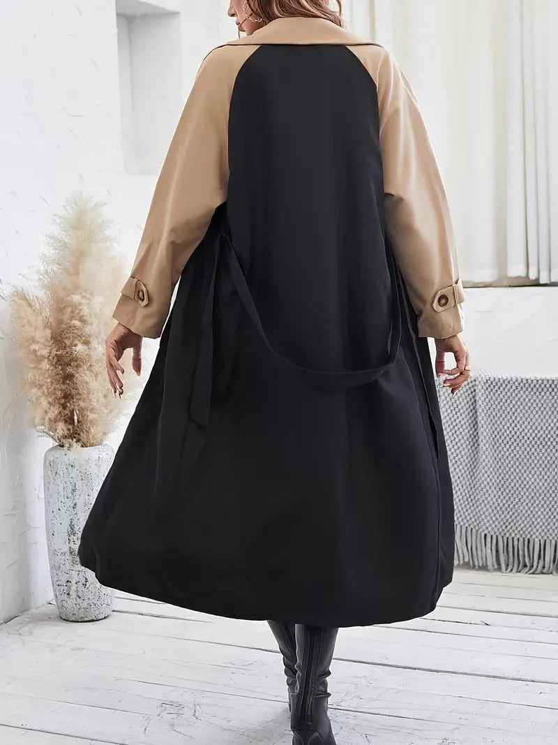 Drune | Trenchcoat - Doppelreihiges Design - Eleganter Gürtelschnitt - Aussagekräftige Oberbekleidung