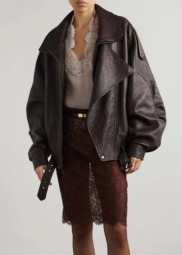 Drune | Leder Bikerjacke – Vintage-inspiriertes Statement