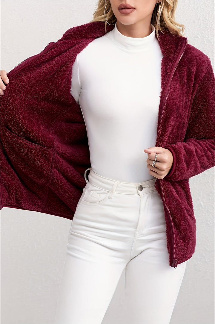 Drune | Fuzzy Reißverschlussjacke