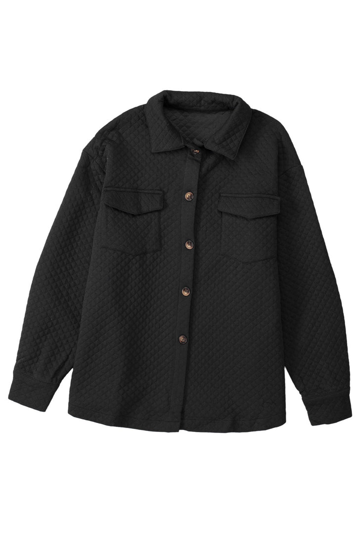 Drune | Leichtgewicht Gesteppte Hemdjacke Polyester Komfort und Stil