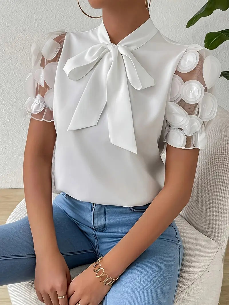 Drune | Bluse mit Transparenten Puffärmeln