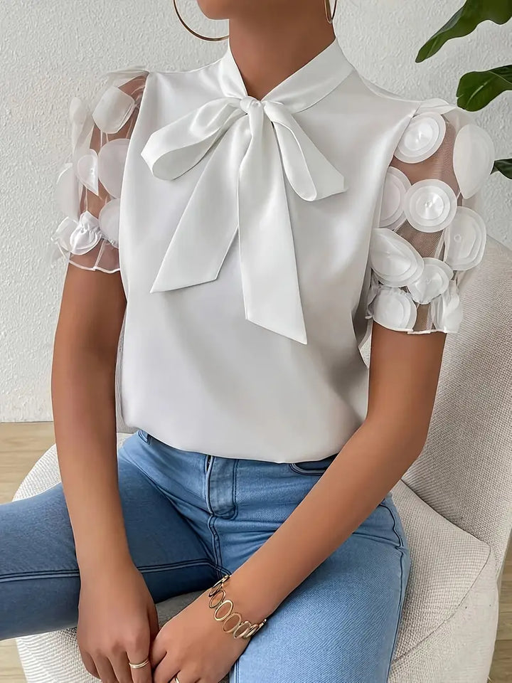 Drune | Bluse mit Transparenten Puffärmeln