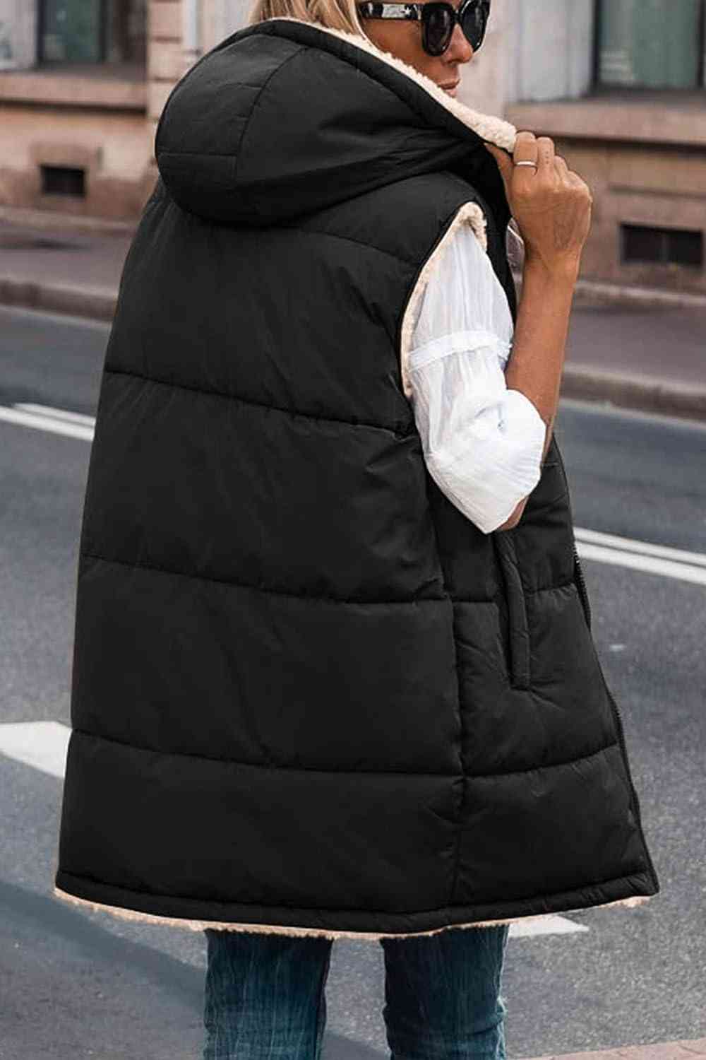 Drune | Zip-Up Longline Kapuzenweste