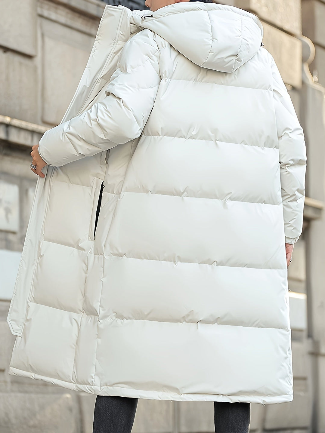 Drune |  Lange Kapuzen-Daunen-Winterjacke Für Herren - Perfekt für Outdoor-Aktivitäten