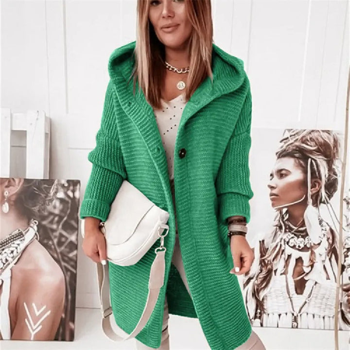 Drune | Damenweste mit Kapuze Cashmere Look Herbst
