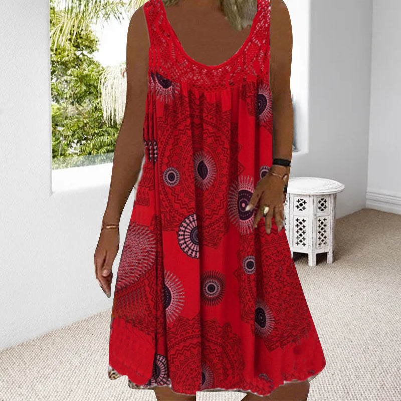 Drune | Ärmelloses Plus Size Sommerkleid