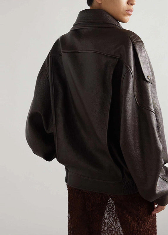 Drune | Leder Bikerjacke – Vintage-inspiriertes Statement