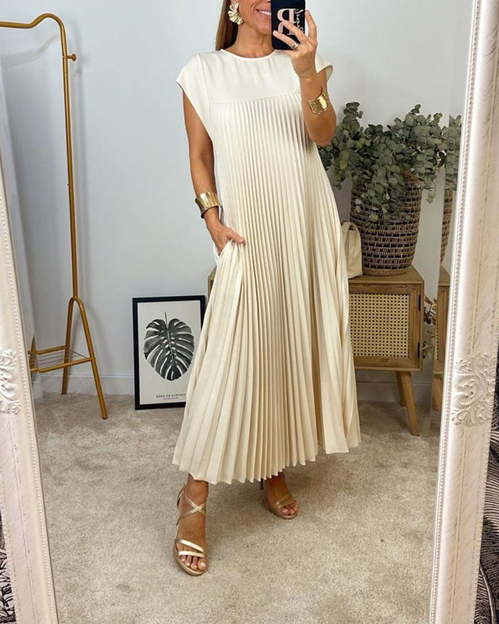 Drune | Ärmelloses Elegantes Plissee Kleid