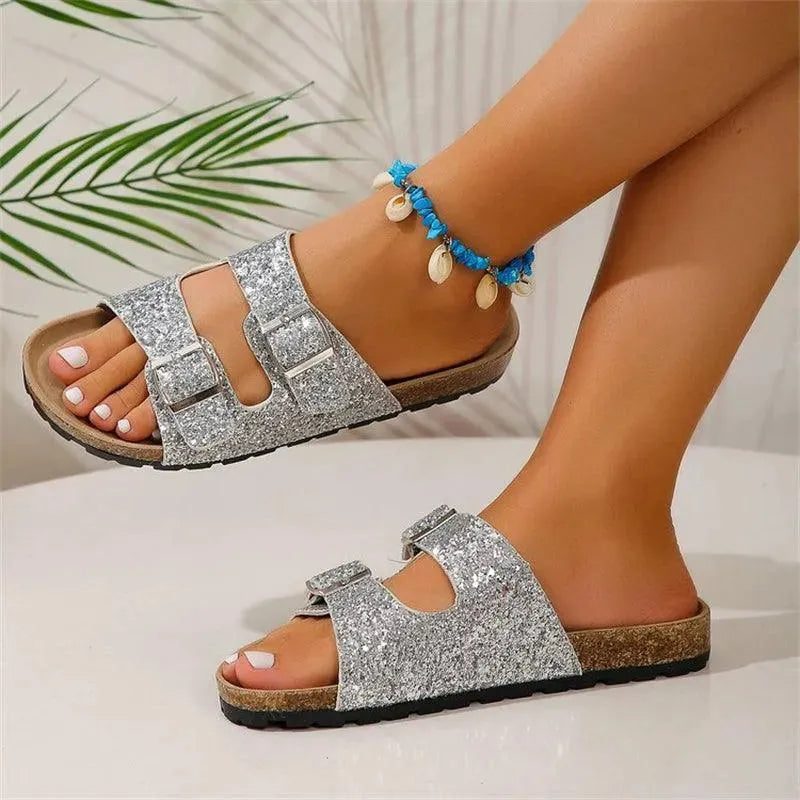 Drune | Slippers mit Doppelter Schnalle